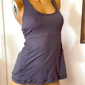 Lululemon Light Purple Lilac Shirred Back Tank Top Yoga Gym Workout 6
